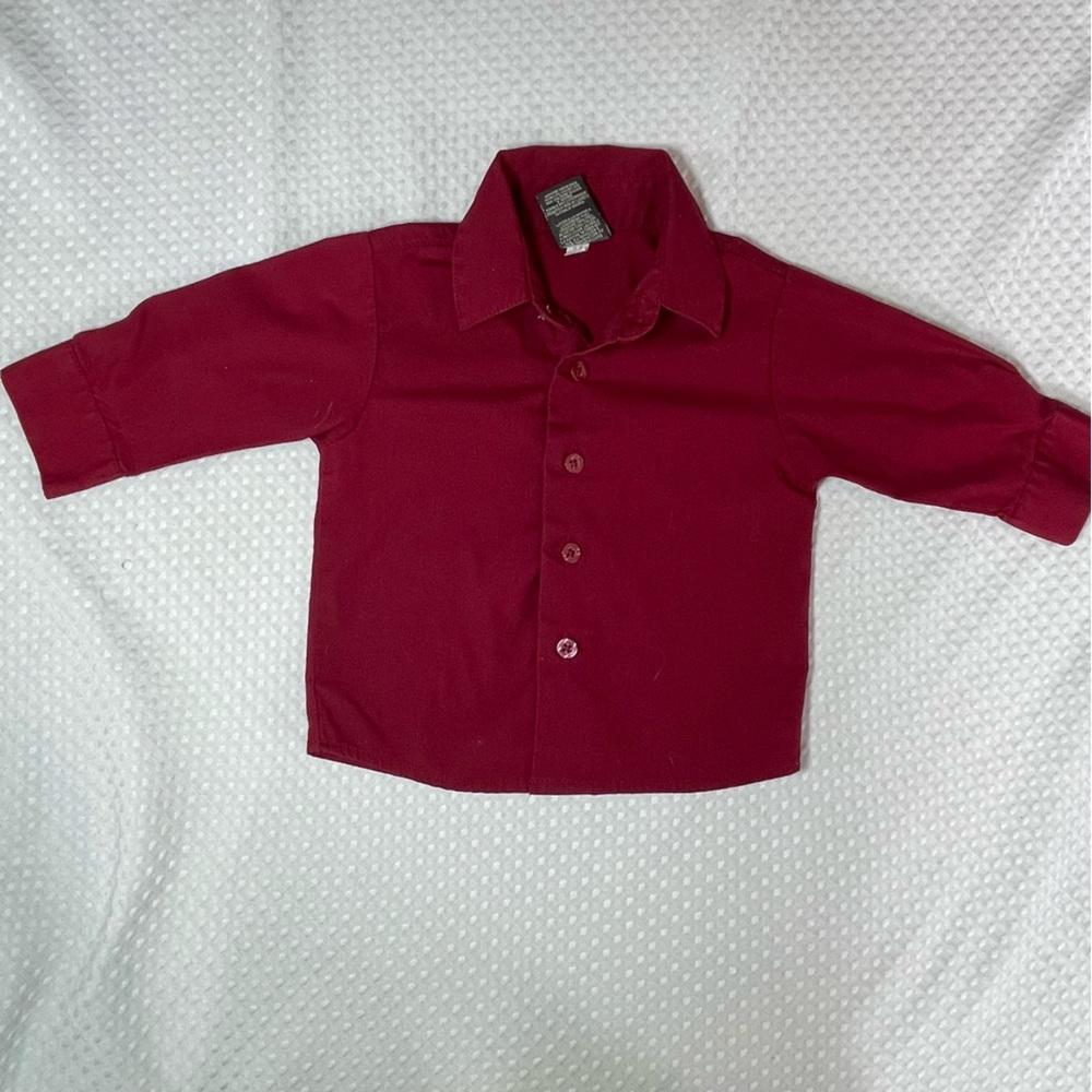 Dockers Red Dress Shirt 12m